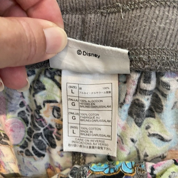 Disney Parks Mickey Pajama Pants Womens Large Lounge Stretch Graffiti - Picture 14 of 16